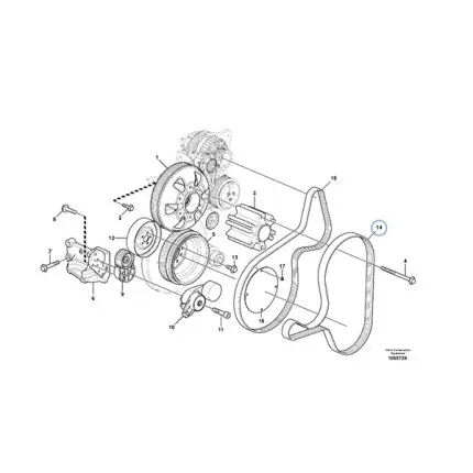 VMPG-259616 - VOE 20459311 - V-ribbed belt | VMP Spares