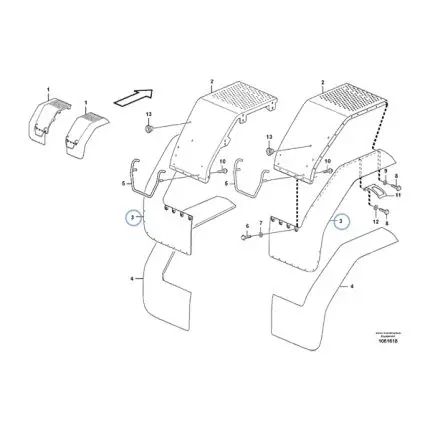 VMPG-274856 - VOE 11174777 - Mudguard widener | VMP Spares