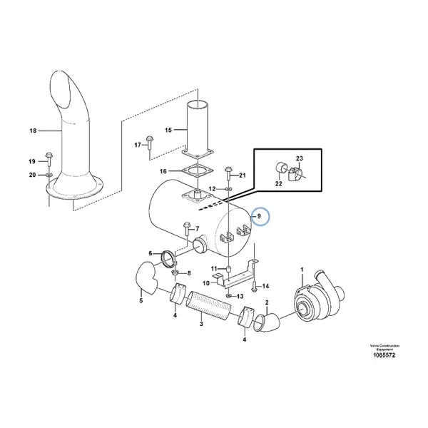 VMPG-300725 - VOE 11110309 - Silencer | VMP Spares