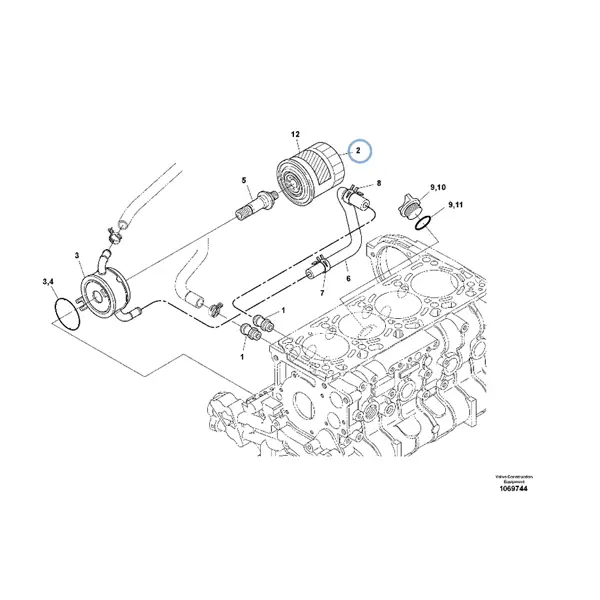 VMPG-308266 - VOE 15714574 - Oil filter | VMP Spares