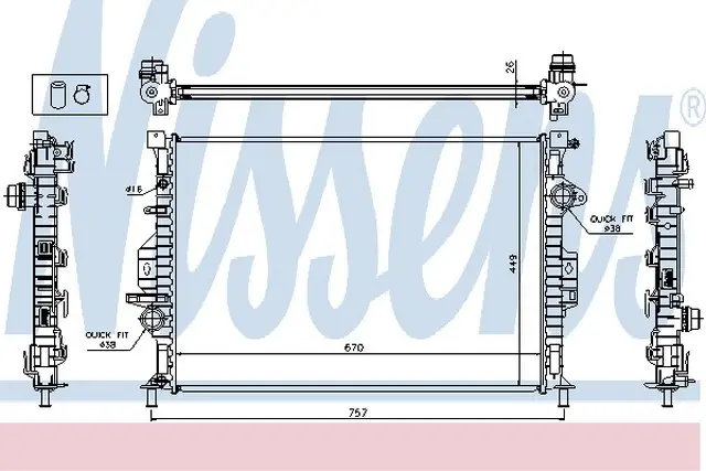 VMPG-17171 - 65615A Radiator,Engine Cooling | VMP Spares