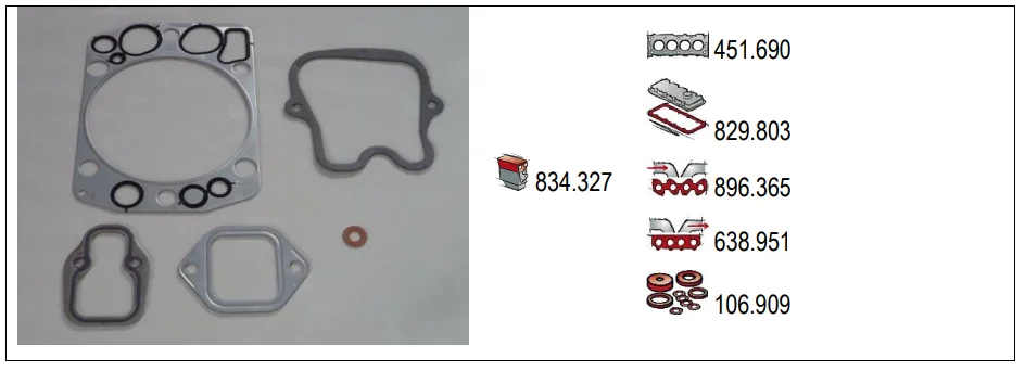 VMPG-6448 - 834.327 Gasket Set | VMP Spares