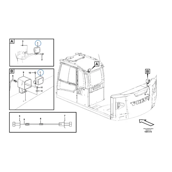 14791901 - WORK LAMP - VOE14791901 | VMP Spares
