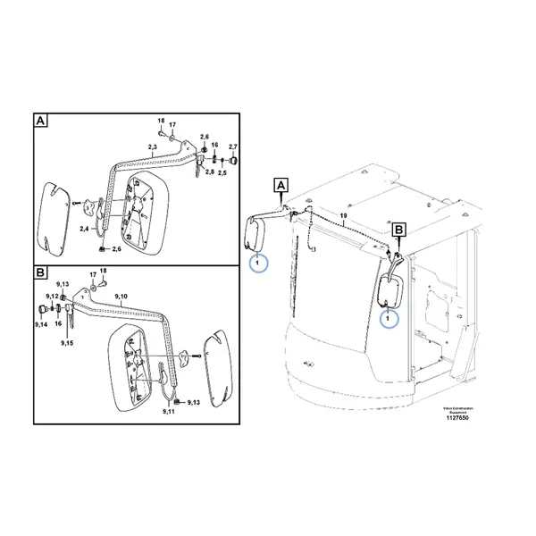 16283789 - REAR-VIEW MIRROR - VOE16283789 | VMP Spares