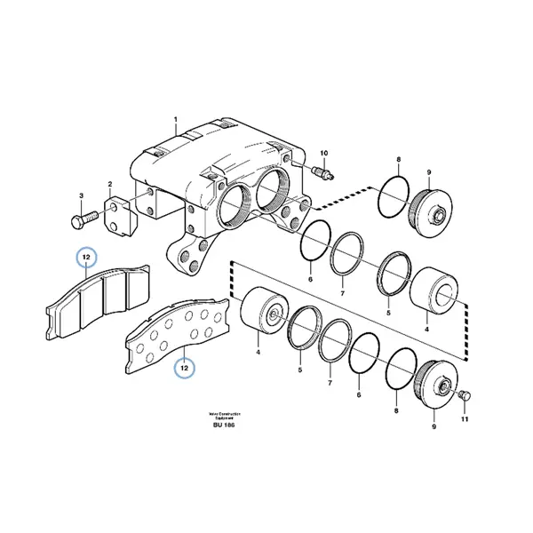 17410219 - BRAKE LINING KIT - VOE17410219 | VMP Spares