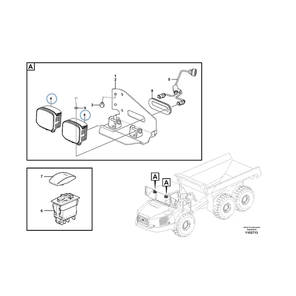 17489647 - WORK LAMP - VOE17489647 | VMP Spares