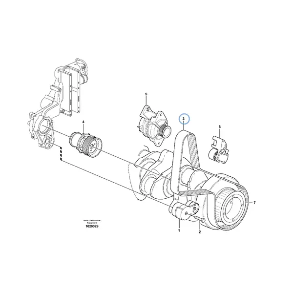 21620132 - V-RIBBED BELT - VOE21620132 | VMP Spares
