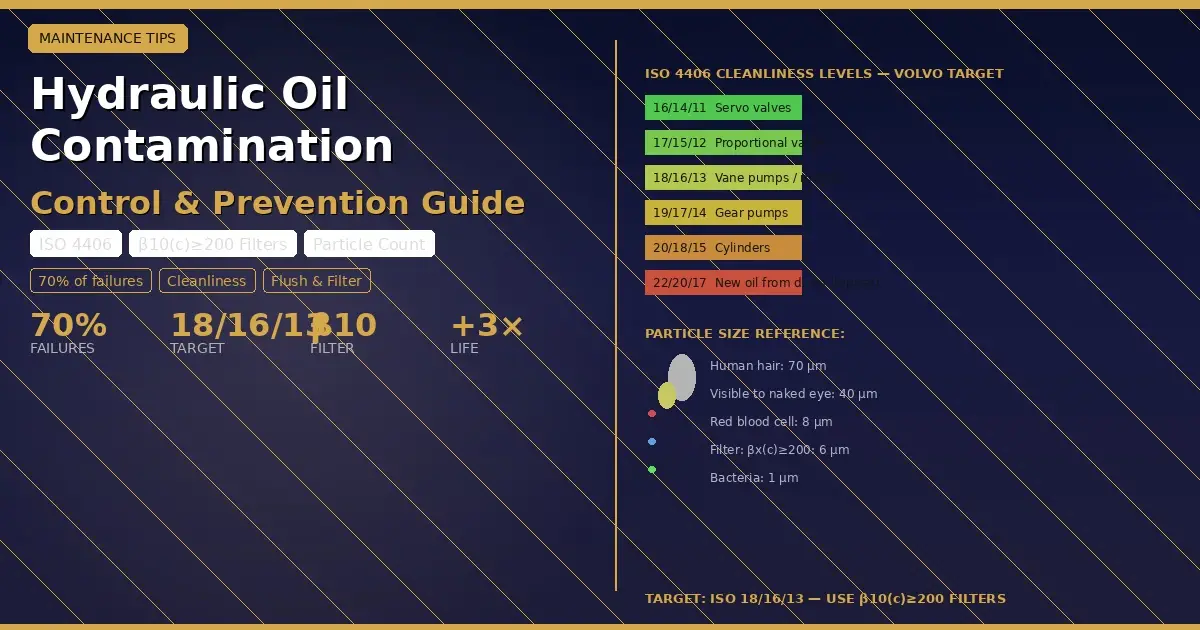 volvo-ce-hydraulic-oil-contamination-guide | VMP Spares